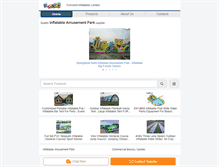 Tablet Screenshot of inflatable-amusementpark.com